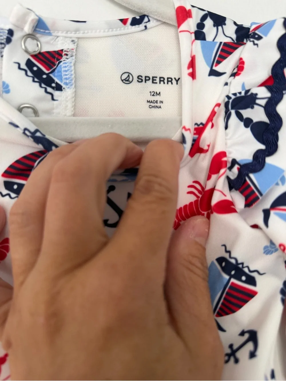 Baby girl Patriotic Red, white and blue swim bundle size 6-12m